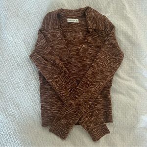 Abercrombie and Fitch knit marled top space dye